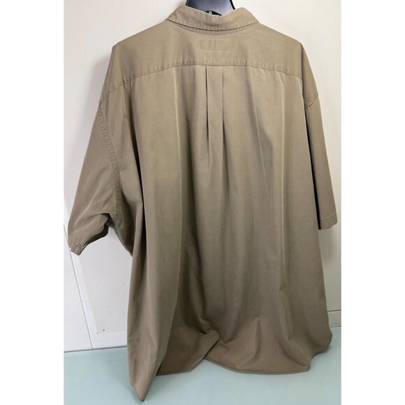 Polo Ralph Lauren Shirt Mens 4XLT Big & Tall Khaki Tan Short Sleeve Button Down - Picture 2 of 8